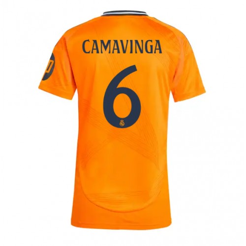 Real Madrid Eduardo Camavinga #6 Gostujuci Dres za Ženska 2024-25 Kratak Rukav